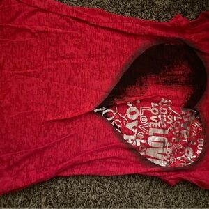 Red Graphic Short Sleeve Tee